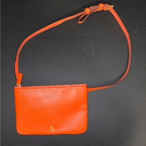 Ralph Lauren Orange Leather Belt Bag